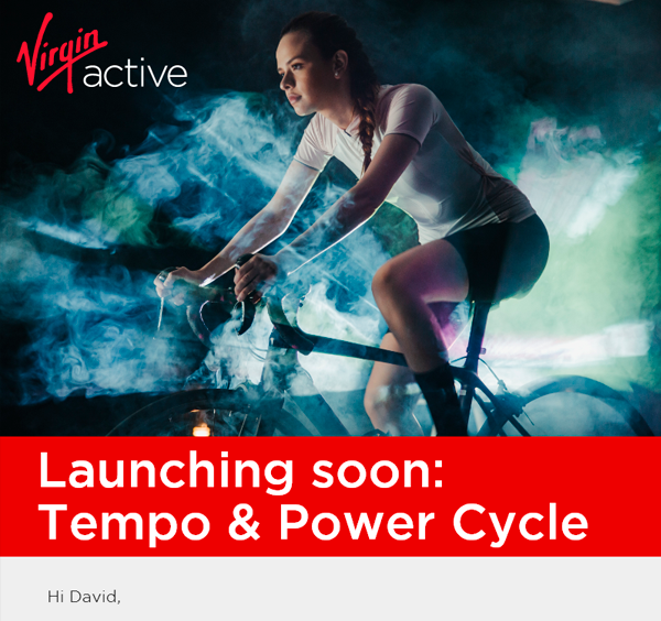 Virgin Active power cycle newsletter